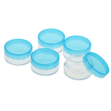 Maxbell 5pcs 10g Cosmetic Empty Jars Pots Eyeshadow Cream Powder Container Blue