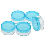 Maxbell 5pcs 10g Cosmetic Empty Jars Pots Eyeshadow Cream Powder Container Blue