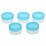 Maxbell 5pcs 10g Cosmetic Empty Jars Pots Eyeshadow Cream Powder Container Blue