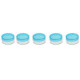 Maxbell 5pcs 10g Cosmetic Empty Jars Pots Eyeshadow Cream Powder Container Blue