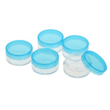 Maxbell 5pcs 10g Cosmetic Empty Jars Pots Eyeshadow Cream Powder Container Blue