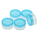 Maxbell 5pcs 10g Cosmetic Empty Jars Pots Eyeshadow Cream Powder Container Blue