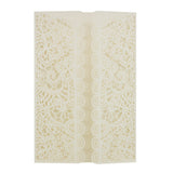 Maxbell 20Pcs Lace Decor Elegant Laser Cut Wedding Party Invitation Cards White
