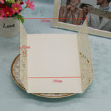 Maxbell 20Pcs Lace Decor Elegant Laser Cut Wedding Party Invitation Cards White