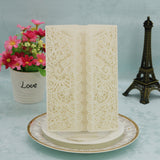 Maxbell 20Pcs Lace Decor Elegant Laser Cut Wedding Party Invitation Cards White