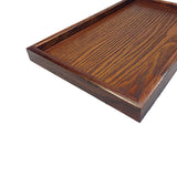 Maxbell Natural Wood Serving Tray SPA Tea Food Server Dishes Platter Brown Plate-XS