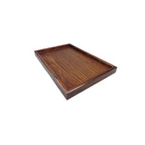 Maxbell Natural Wood Serving Tray SPA Tea Food Server Dishes Platter Brown Plate-XS