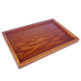Maxbell Natural Wood Serving Tray SPA Tea Food Server Dishes Platter Brown Plate-M