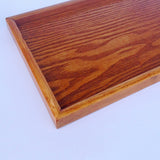 Maxbell Natural Wood Serving Tray SPA Tea Food Server Dishes Platter Brown Plate-M