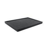 Maxbell Natural Wood Serving Tray SPA Tea Food Server Dishes Platter Black Plate-L