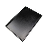 Maxbell Natural Wood Serving Tray SPA Tea Food Server Dishes Platter Black Plate-L