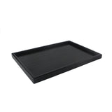 Maxbell Natural Wood Serving Tray SPA Tea Food Server Dishes Platter Black Plate-L