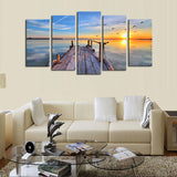 Maxbell 20cm Canvas Modern Decor Wall Art Painting Picture Sunset Scenery Print