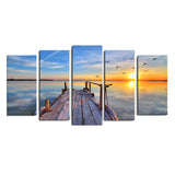 Maxbell 20cm Canvas Modern Decor Wall Art Painting Picture Sunset Scenery Print