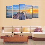 Maxbell 20cm Canvas Modern Decor Wall Art Painting Picture Sunset Scenery Print