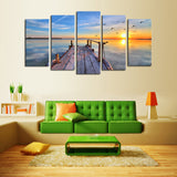 Maxbell 20cm Canvas Modern Decor Wall Art Painting Picture Sunset Scenery Print