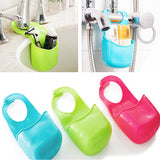 Maxbell Hanging Strainer Kitchen Sink Sponge Holder Bathroom Organizer Box Blue