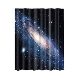 Maxbell Bathroom Shower Curtain Sheer Waterproof Panel w/ Hooks Universe Nebula