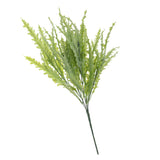 Maxbell Artificial Kelp Grass 5 Branch Foliage Plastic Plant Home Garden -Yellow