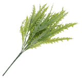 Maxbell Artificial Kelp Grass 5 Branch Foliage Plastic Plant Home Garden -Yellow