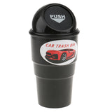 Maxbell Mini Dustbin Trash Bin Rubbish Garbage Can Storage Box for Car Truck - Black