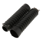 Maxbell Pair Motorcycle Front Fork Soft Rubber Boots Dust Cover 210x45x30mm - Black
