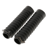 Maxbell Pair Motorcycle Front Fork Soft Rubber Boots Dust Cover 210x45x30mm - Black
