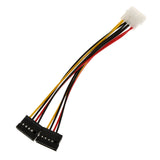 Maxbell 4 Pin Computer Power Supply to SATA Power adapter Cable