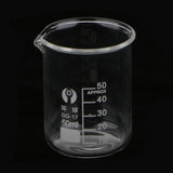 Maxbell Low Form Glass Measuring Graduated Beaker Chemistry Lab glassware 50ML