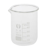 Maxbell Low Form Glass Measuring Graduated Beaker Chemistry Lab glassware 50ML