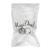 Maxbell 1 Pairs Stainless Steel Nose Tragus Lip Captive Bead Hoop Ring Black