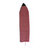 Maxbell 7ft Surfboard Shortboard Striped Terry Cloth Sock Surf Board Cover Red Black