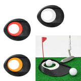 Maxbell Golf Putting Hole with Flag Putting Practice Cup Practice Training Aids Black + Orange