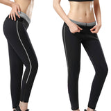 Maxbell Women Neoprene Body Shaper Fat Burner Fitness Sport Yoga Gym Pants Gray L