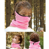 Maxbell Cycling Winter Fleece Face Mask Neck/Ear Warmer Gaiter Head Scarf  Pink