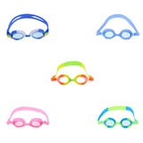 Maxbell Silicone Unisex Kids Child Anti-Fog Swimming Goggles Glasses Blue White