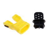 Maxbell Silicone Scuba Diving Moldable Bite Mouthpiece Regulator with Tie Wrap Yellow