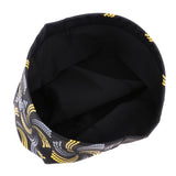 Maxbell PU Swimming Cap Waterproof Bathing Hat for Adults Kid Black +Yellow Windmill