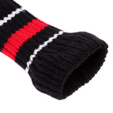 Maxbell 3Pcs Pom Pom Head Covers Knit Driver Golf Hybrid Club Wood Head Cover Red