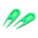 Maxbell 10 Pieces Plastic Golf Divot Repair Tool with Ball Marker Golfer Tools Green