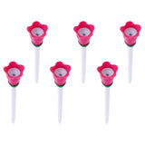 Maxbell 6 Pieces Durable Plastic & Rubber Golf Tees 80mm Cute Fruit Tees Petunia