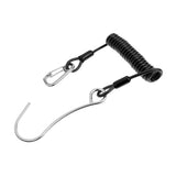 Maxbell Scuba Diving Dive Reef Hook with Retractable Coil Lanyard Attachment black