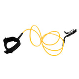 Maxbell 7mm 6ft Surfboard Leash Leg Rope Double Stainless Steel Swivels Yellow