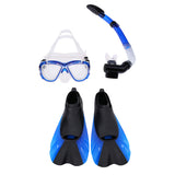 Maxbell Snorkel Mask Dry Snorkel Fins Set for Diving Snorkeling Swim Adult Size XXS