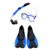 Maxbell Snorkel Mask Dry Snorkel Fins Set for Diving Snorkeling Swim Adult Size XXS