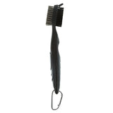 Maxbell 2 Side Golf Club Cleaning Brush Golfer Tool with Retractable Cord Grey Black