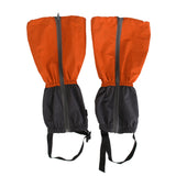 Maxbell Waterproof Outdoor Climbing Snow Legging Gaiters Leg Cover Wrap Orange Grey