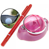 Maxbell Golf Ball Linear Marker Template with Pen