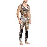 Maxbell Men Wetsuit Two-piece Suit Super Stretch for Diving Swimming Camouflage XXL