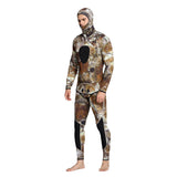 Maxbell Men Wetsuit Two-piece Suit Super Stretch for Diving Swimming Camouflage XXL